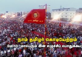 நாம் தமிழர் கொடியேற்றம் | மே 18, மாபெரும் இன எழுச்சிப் பொதுக்கூட்டம் | Naam Tamilar Flag Hoisting