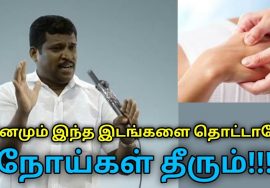 உடலில் தினமும் இந்த இடங்களை தொட்டால் நோய்கள் தீரும் | Healer Baskar speech on touch therapy