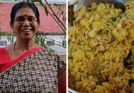 Cauliflower Biriyani/காலிப்ளவர் பட்டர் பீன்ஸ் பிரியாணி -செய்ய 10 நிமிடம் போதும்- Mallika Badrinath.
