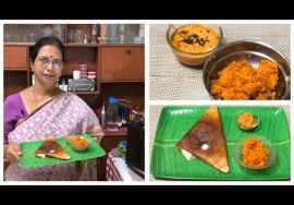 மைசூர் மசாலா தோசை / By Mallika Badrinath  / Mysore Masala Dosa