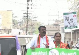 20-03-2021 திருநெல்வேலி தொகுதி | பேட்டை பேருந்து நிறுத்தம் அருகில் சீமான் தேர்தல் பரப்புரை
