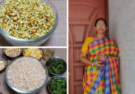 Mint masala pori / புதினா மசாலா பொரி – சத்துக்கள் மிகுந்த மாலை நேர சிற்றுண்டி – Mallika Badrinath