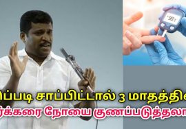 சர்க்கரை நோயை குணப்படுத்த சாப்பிடும் முறை | Healer Baskar speech on diabetes treatment