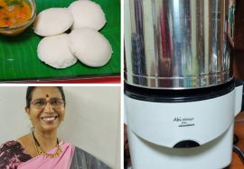 Vlog-Grinding batter technique to get  Soft Idlis using wetgrinder.Tips are given -Mallika Badrinath