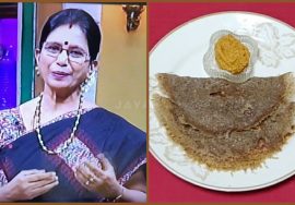 கம்பு கேழ்வரகுதோசை+கொள்ளு சட்னி/அரைத்த உடனே சுடலாம்.Millet Dosai&Horsegram Chutney-Mallika Badrinath