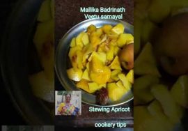 Stewing of Apricot using Microwave oven – Mallika Badrinath