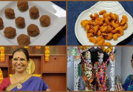 Gokulashtami  & krishna Jayanthi special -Aval Mundhiri Laadu & Masala Cashewnuts -Mallika Badrinath