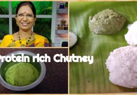 Protein rich Badam Watercress chutney
