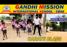KARATE TRAINING CLASS/GANDHI MISSION INTERNATIONAL SCHOOL-CBSE/MATHUR-THANJAVUR