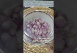 #Shorts291#Cooking Small onion in Microwave oven-Tips & Tricks – சின்ன வெங்காயத்தை சுலபமாக வேக வைக்க
