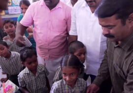 கடுக்காம்பாளையம் அரசு தொடக்கப்பள்ளி மாணவர்களுடன் சீமான் | ஈரோடு மாவட்டம் சார்பாக நிதியுதவி
