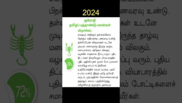 விருச்சிகம் – மகிழ்ச்சி தரும் தமிழ் புத்தாண்டு | Tamil new year rasipalan 2024 | Viruchigam