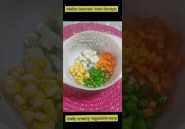 #Shorts428 Nutty creamy vegetable soup- Mallika Badrinath /Microwave cooking / No onion, garlic