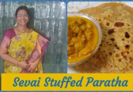 Stuffed Paratha / Schezwan sevai paratha / தெரிந்ததும் தெரியாததும் -Leftover conversion/சேவை பராத்தா
