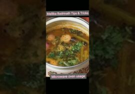 #shorts440 – Mallika Badrinath Tips & Tricks- Microwave oven usage