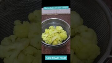 #Shorts 451- Cauliflower Roast – Only two ingredients –  crunchy & Tasty Gobi